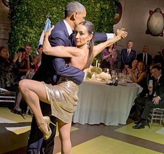 ABD Başkanı Obama'dan Tango Şovu ABD Başkanı Obama'dan Tango Şovu